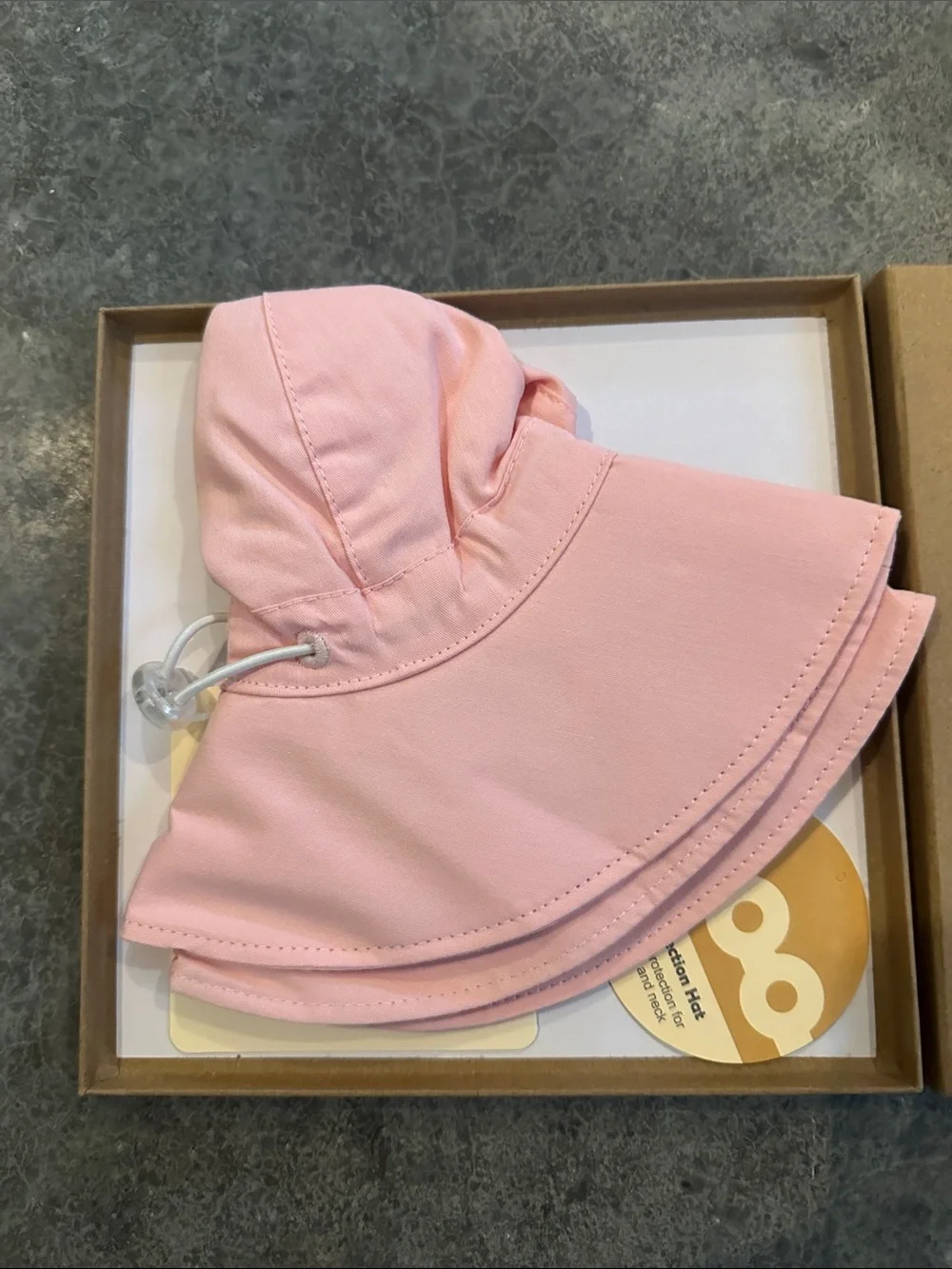 Pink Kids Sun Hat - Lightweight Bucket Style - Furtalk - 6-24 months
